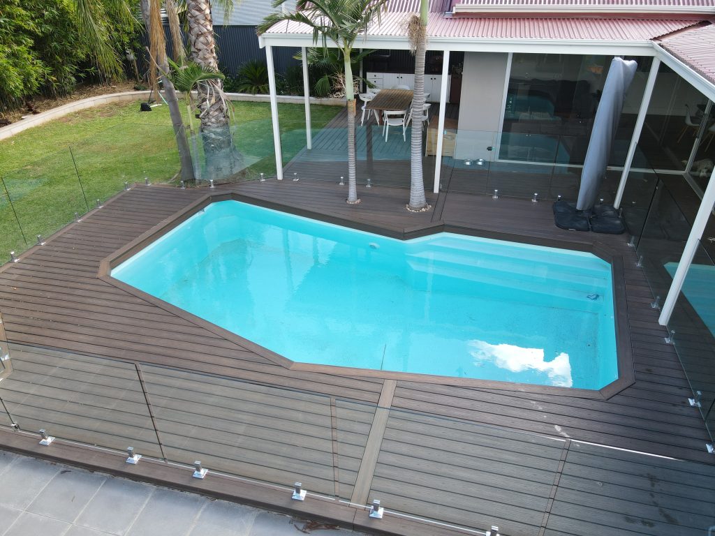 Outdoor Decking Around Pool Composite Deck Carpenter Adelaide